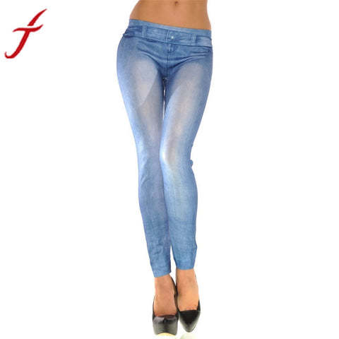 JECKSION Jeans Sweatpants Pantalones Fashion New Mid Fly None Women Leggings Skinny Solid Color Stretch Sexy Pants #LYW