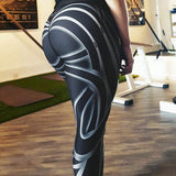 HEY.JOE New leggings Fitness Streamer Digital Printing Black Leggins Ladies Workout Skinny Pants jeggins Sexy Hip Slim Leggins