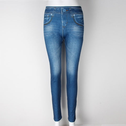 Sexy Women Velvet Legging Jeans Blue Black Leggings Ladies Jeggins with Real Pockets Denim Skinny Legging Pants
