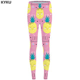 KYKU Skull Leggings Feather 3d pants Punk Stretch Pants Gothic Sexy Leggings  High Waist  Print Legging Women Jeggins Ladies