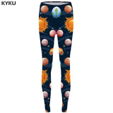 KYKU Skull Leggings Feather 3d pants Punk Stretch Pants Gothic Sexy Leggings  High Waist  Print Legging Women Jeggins Ladies