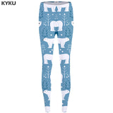 KYKU Unicorn Leggings Flower 3d pants Pink Sexy Leggings  High Waist  leggins  Trousers Women Jeggins Funky Fitness Elastic New