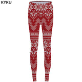 KYKU Unicorn Leggings Flower 3d pants Pink Sexy Leggings  High Waist  leggins  Trousers Women Jeggins Funky Fitness Elastic New