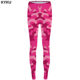 KYKU Unicorn Leggings Flower 3d pants Pink Sexy Leggings  High Waist  leggins  Trousers Women Jeggins Funky Fitness Elastic New