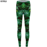 KYKU Unicorn Leggings Flower 3d pants Pink Sexy Leggings  High Waist  leggins  Trousers Women Jeggins Funky Fitness Elastic New