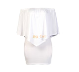 Multiple Dressing Layered Black Mini Dress