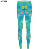 KYKU Brand Robot Leggings Punk 3d pants Illusion Slim Pants  leggins  Stretch Pants  Legging 3d Women Jeggins Funny