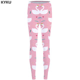 KYKU Brand Robot Leggings Punk 3d pants Illusion Slim Pants  leggins  Stretch Pants  Legging 3d Women Jeggins Funny