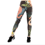 Flamingos Leggings Women Ankle Length High Waist Legging Sexy Hip Push Up Pants Sportswear 3D Leggins Workout Legins Jeggins